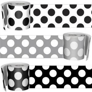 Carson Dellosa Education Schoolgirl Style Polka Dot Borders Set