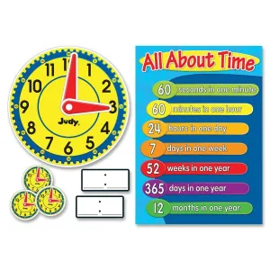 Carson-Dellosa Judy Clock Bulletin Board Set