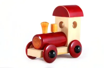 Channapatna Wooden Train Engine Toy (Red)