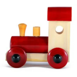 Channapatna Wooden Train Engine Toy (Red)