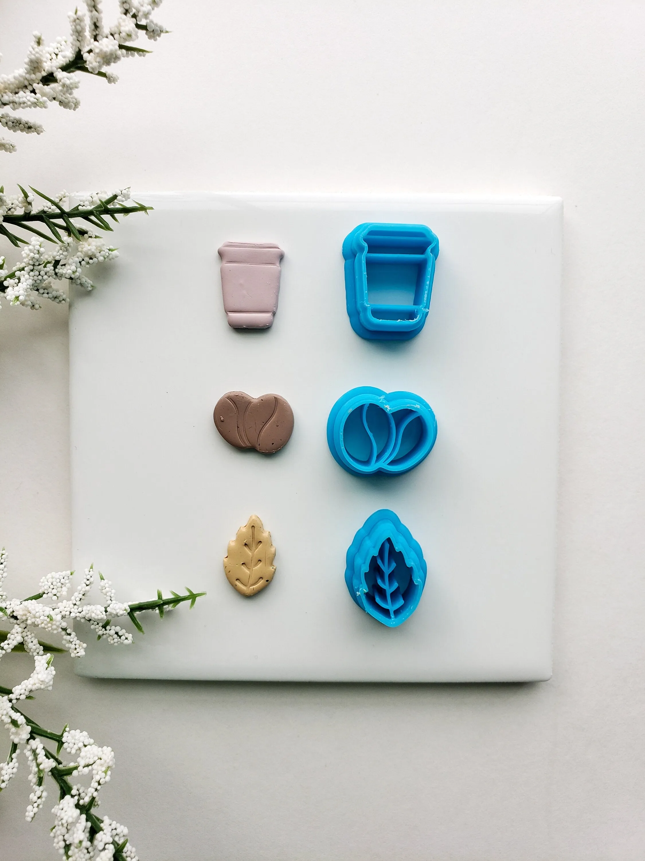 Coffee Run Stud Pack | Fall Clay Cutter