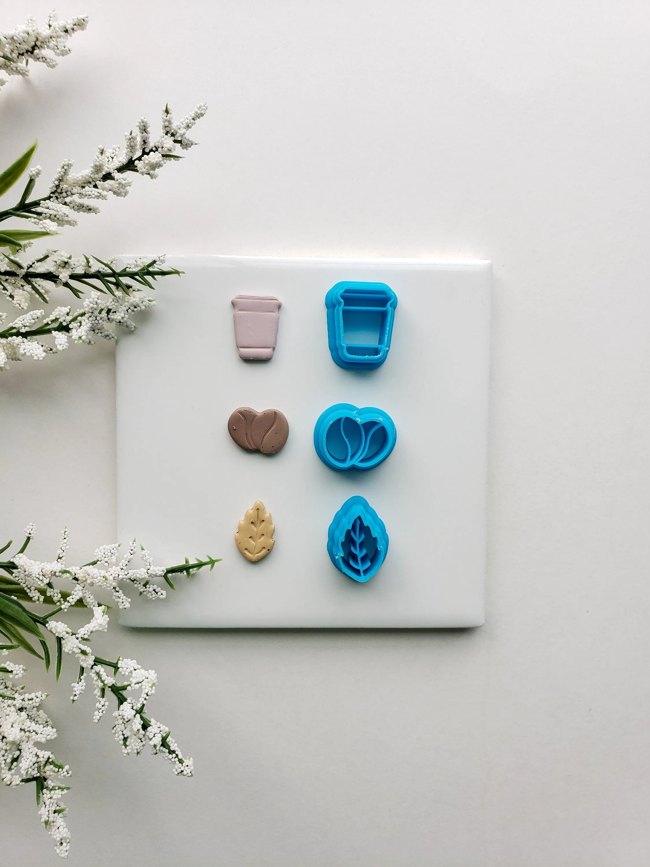 Coffee Run Stud Pack | Fall Clay Cutter