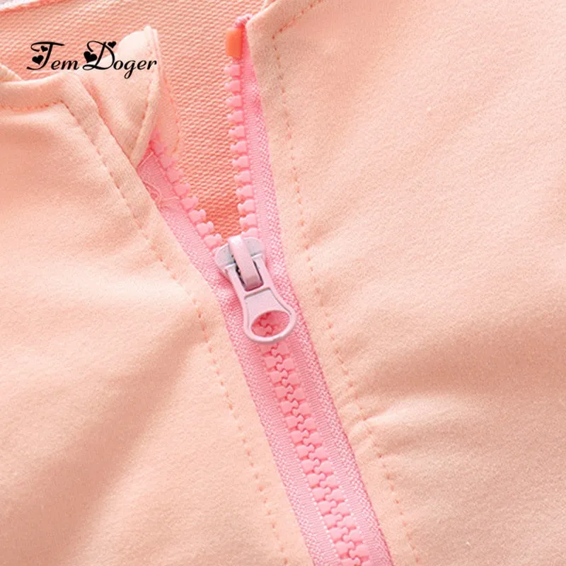Cotton Long Sleeve Zipper Jacket Pants