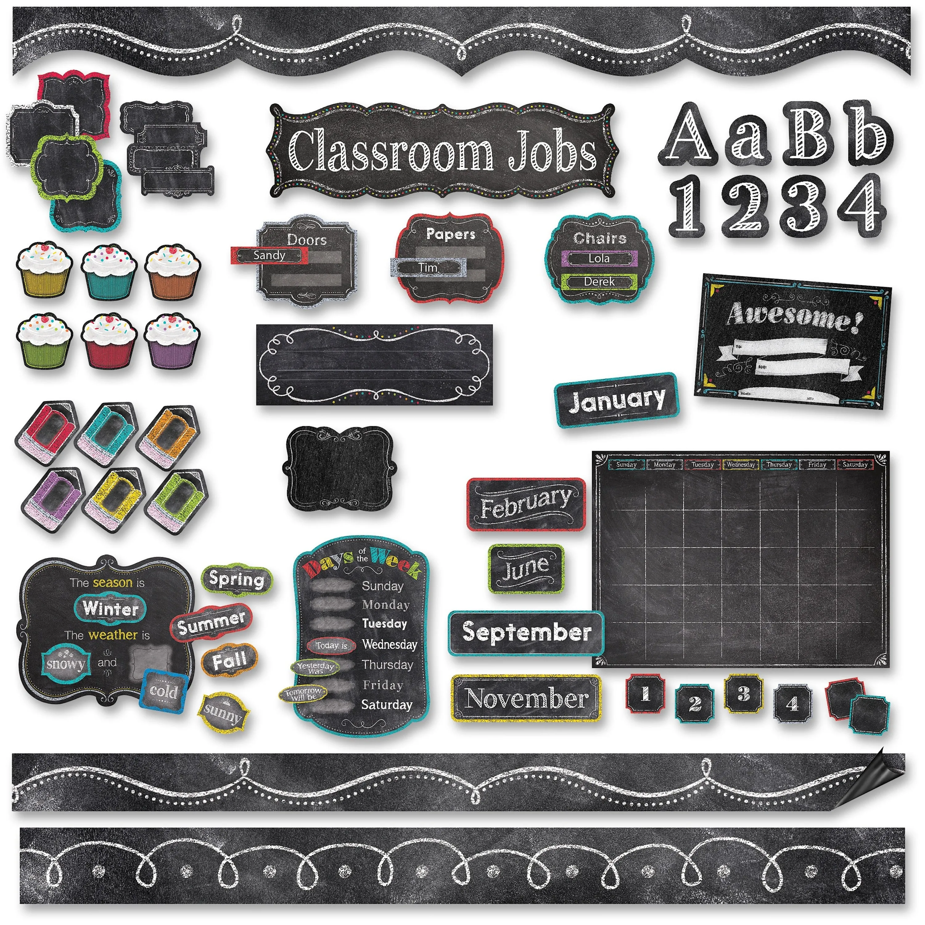 Creative Teaching Press Chalk It Up Bulletin Brd Set