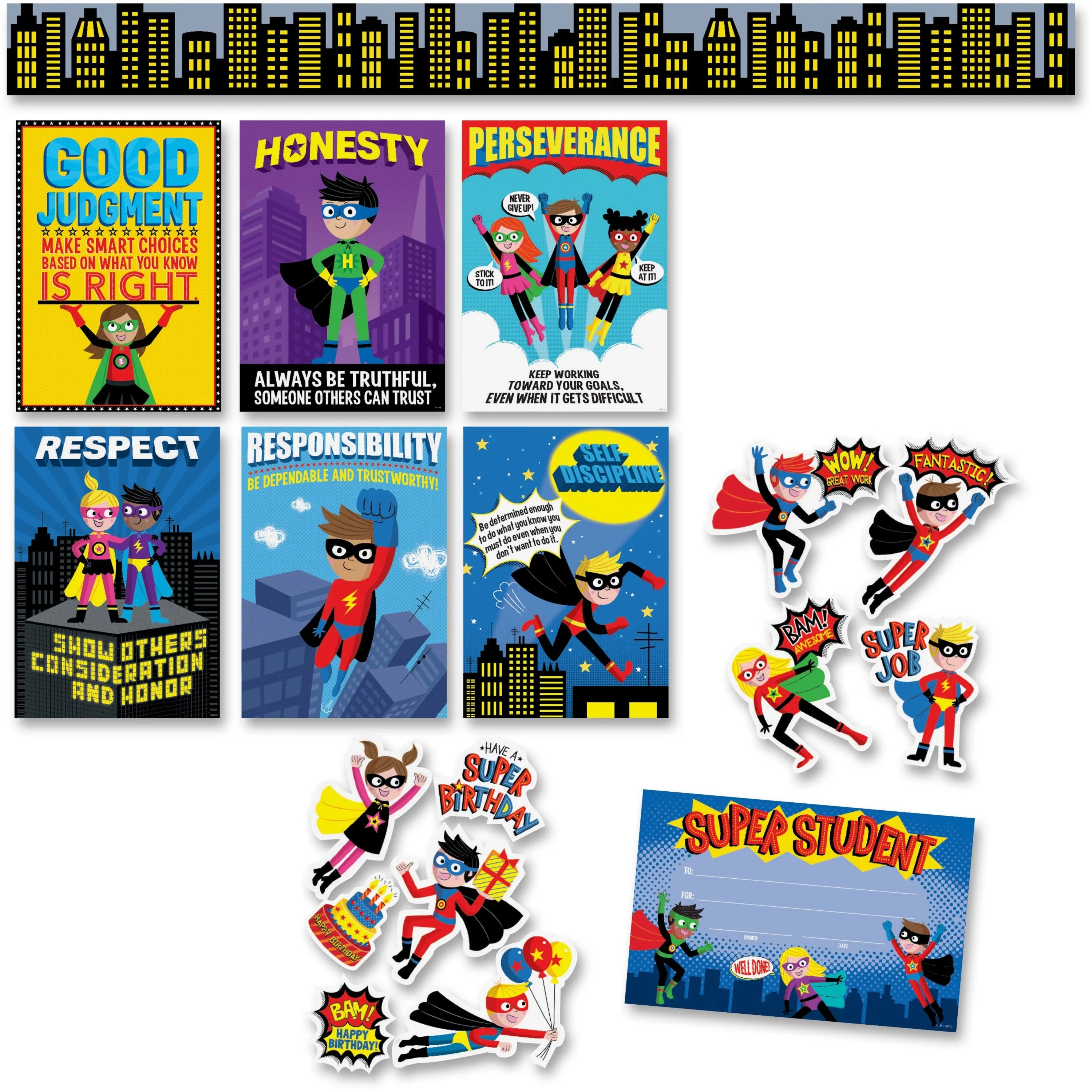 Creative Teaching Press Superhero Bulletin Board Set