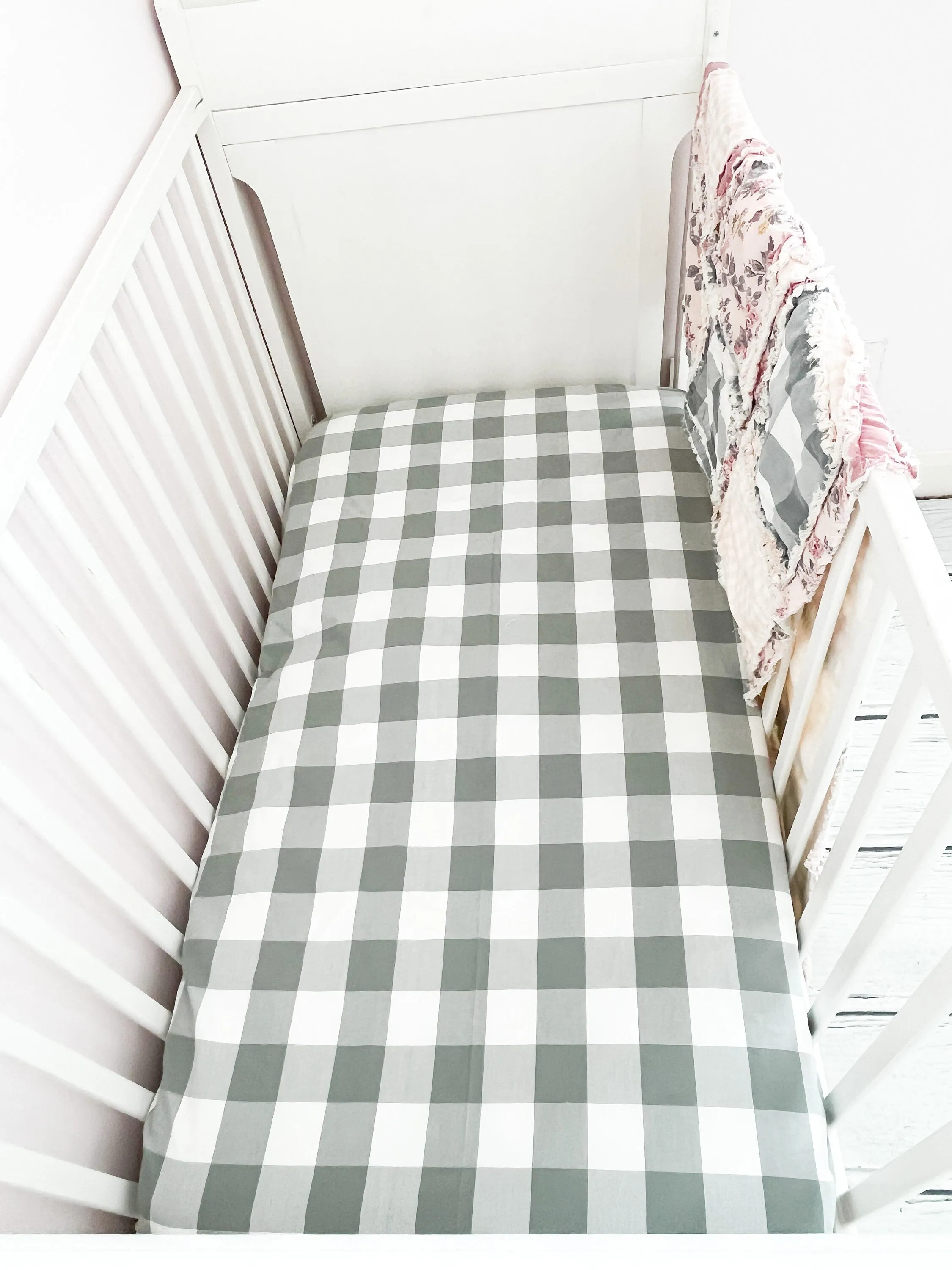 Custom Fitted Mini Crib Sheet Nursery Decor, Baby Girl or Boy Nursery Bedding