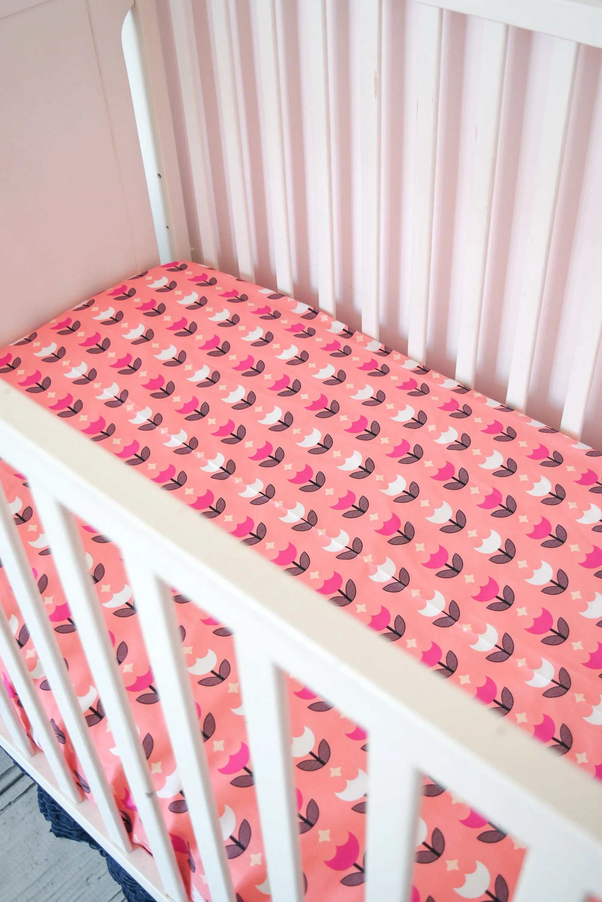 Custom Fitted Mini Crib Sheet Nursery Decor, Baby Girl or Boy Nursery Bedding