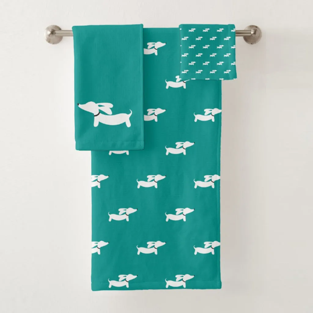 Dachshund Bathroom Towel Sets