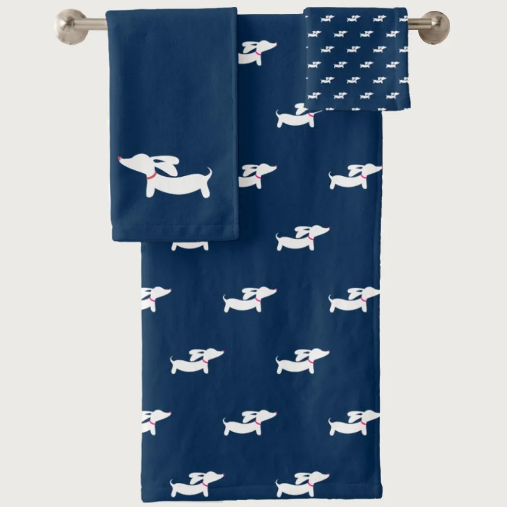 Dachshund Bathroom Towel Sets