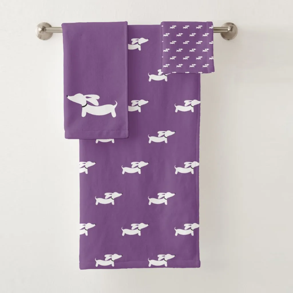 Dachshund Bathroom Towel Sets