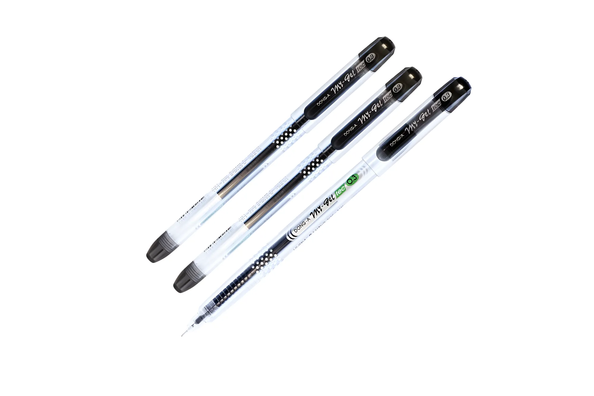 Dong-A My Gel Tec Ballpen 0.3mm Black 12pcs