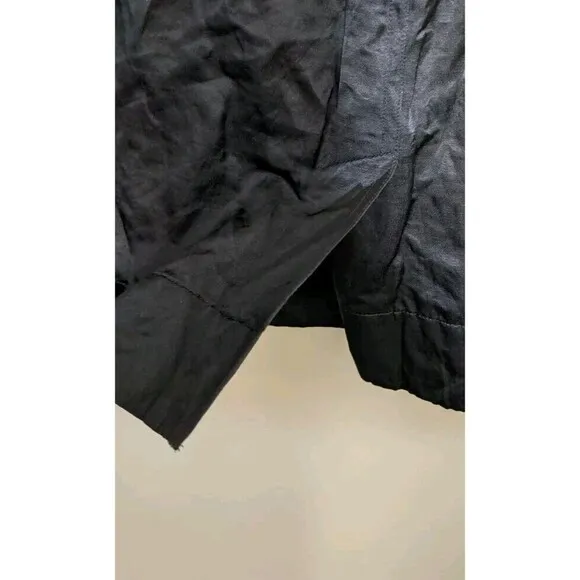 Eileen Fisher Skirt Gray Steel Satin Graphite Knee Length Business Casual 6P
