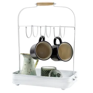 Enamelware Coffee Mug Rack