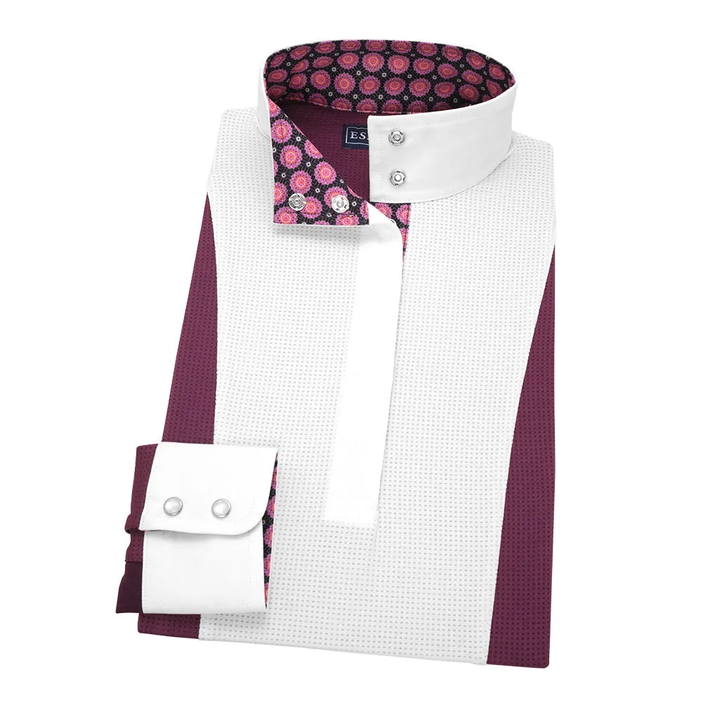Essex Classics Ladies Plum Luna Performance Rosettes Show Shirt