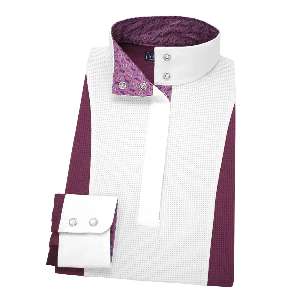 Essex Classics Ladies Plum Luna Performance Stirrups Show Shirt