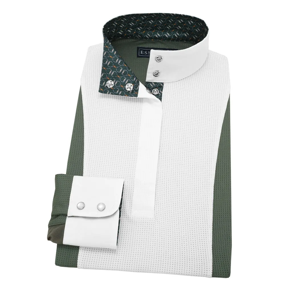 Essex Classics Ladies Sage Green Luna Performance Stirrups Show Shirt