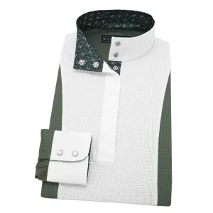 Essex Classics Ladies Sage Green Luna Performance Stirrups Show Shirt