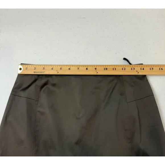 Etro Women's Straight Pencil Skirt Flat Front Back Zip Black Size 44 Capsule