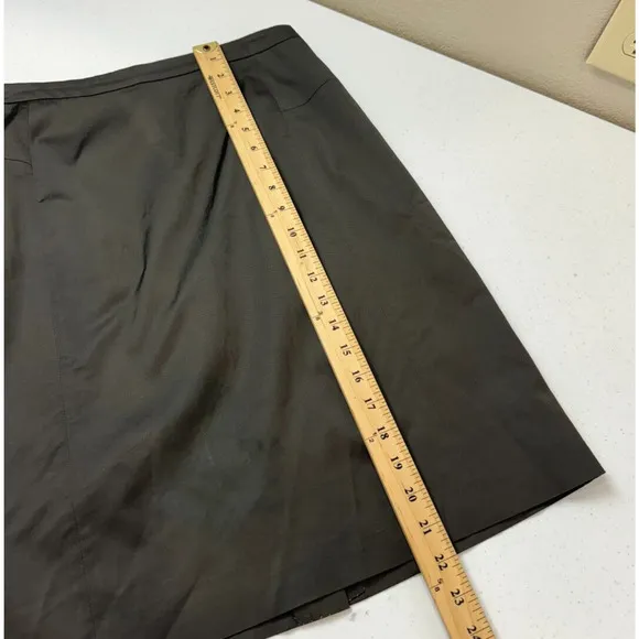 Etro Women's Straight Pencil Skirt Flat Front Back Zip Black Size 44 Capsule