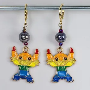 Experiment  626 Earrings & Stitch Markers