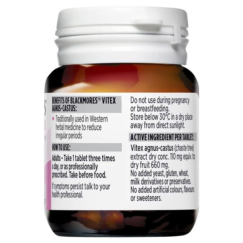 [Expiry: 04/2025] Blackmores Vitex Angus-Castus 40 Tablets