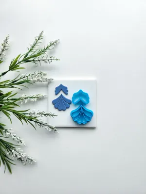 Fan Leaf Set | Floral Polymer Clay Cutter Set