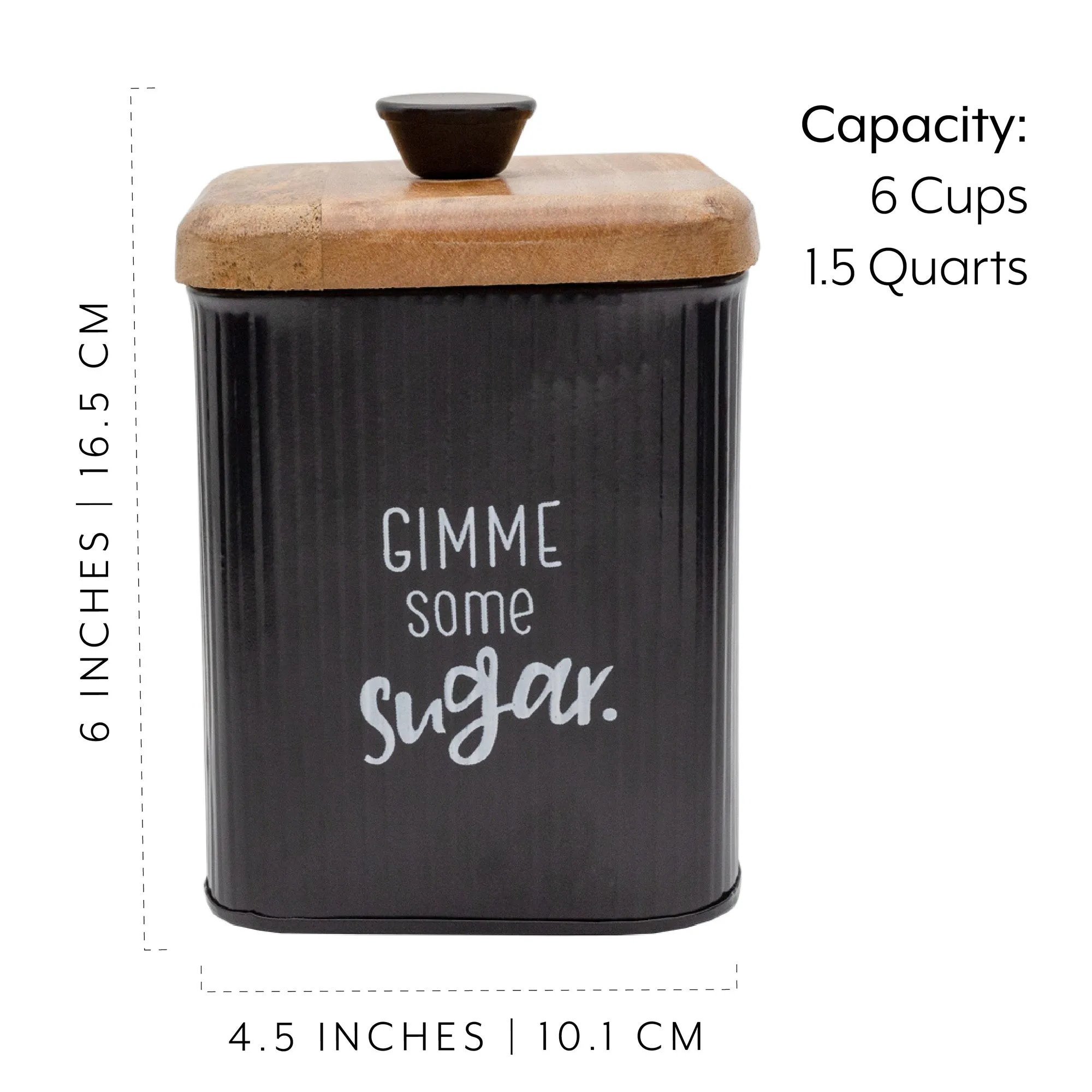 Farmhouse Black Enamelware Canisters (Case of 12)