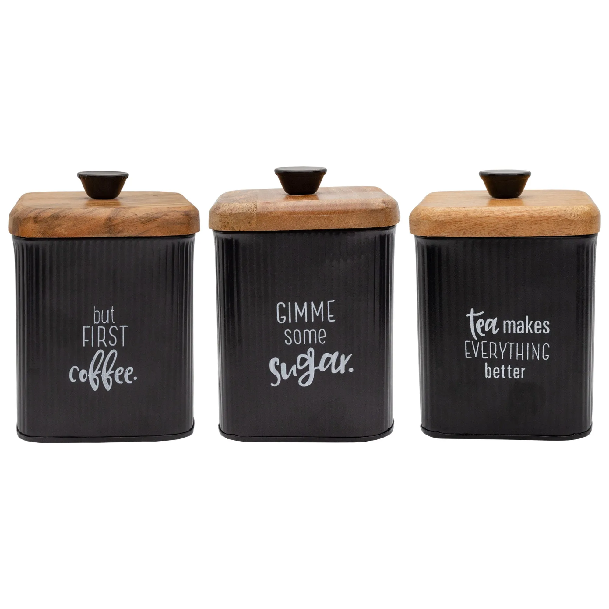 Farmhouse Black Enamelware Canisters (Case of 12)
