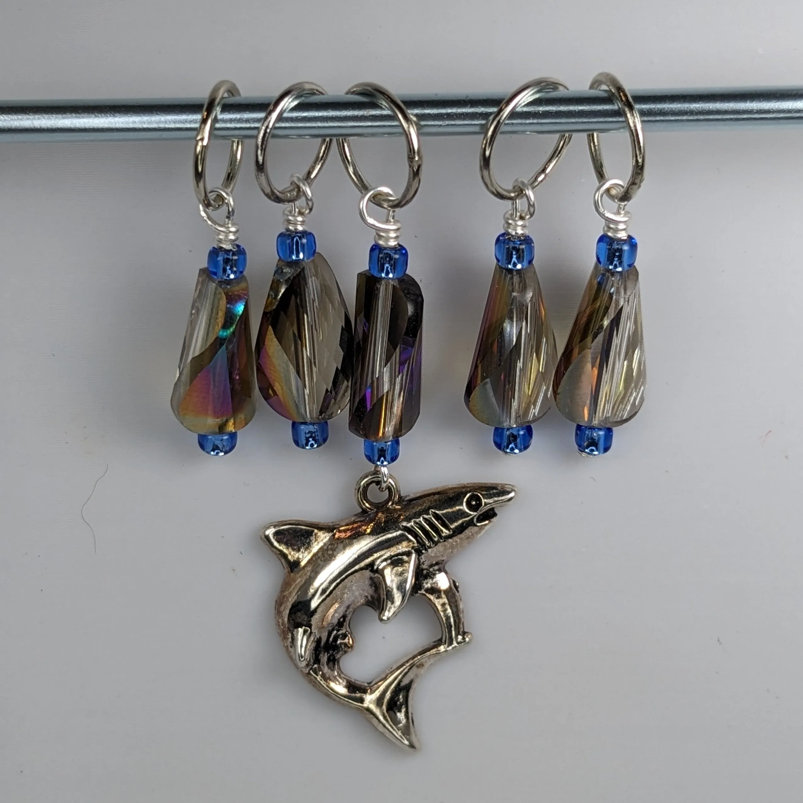 Fin-tastic Shark Earrings & Stitch Markers