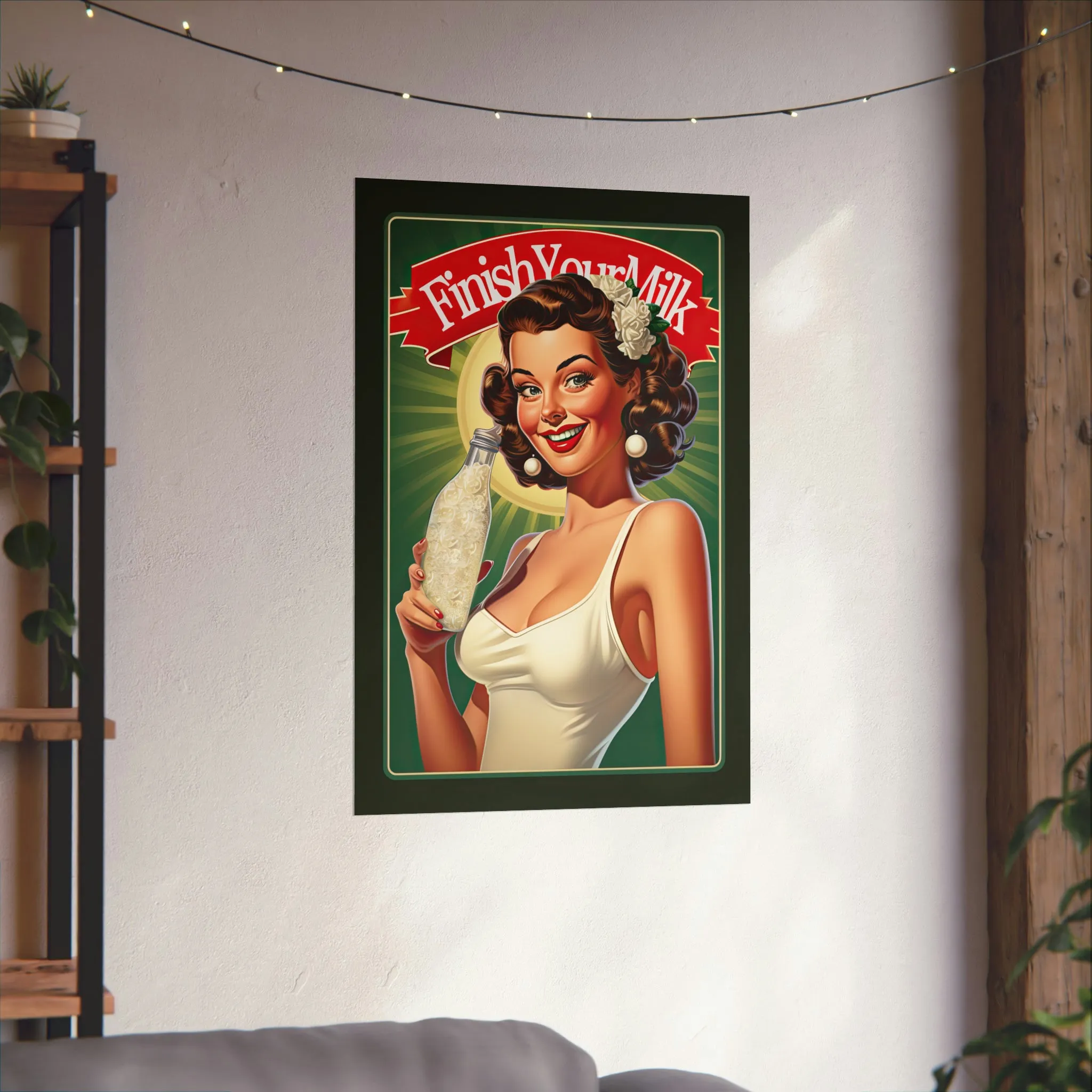 Finish Your Milk Poster