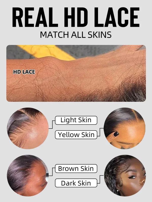 Flash Sale Wavymy TikTok Viral Layered Cut Pre-bleached Wear Go Wigs 180% Density Straight  4x6 HD Lace Closure Wigs 100% Human Hair