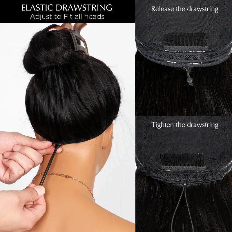 Flash Sale Yaki Straight Put On and Go Glueless Wig 6x4.5/13x4 Bye Bye Knots Pre-Cut Lace Light Kinky Straight