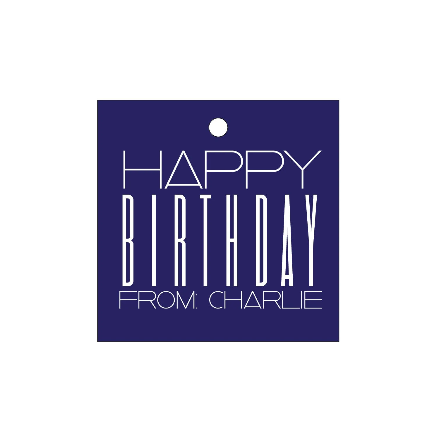 Foil Gift Tag - T163