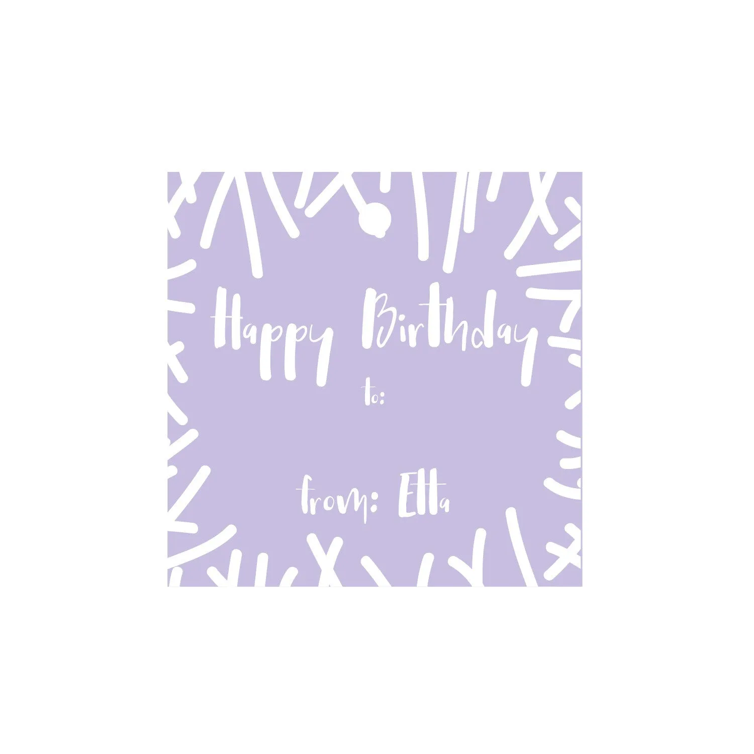 Foil Gift Tag - T164