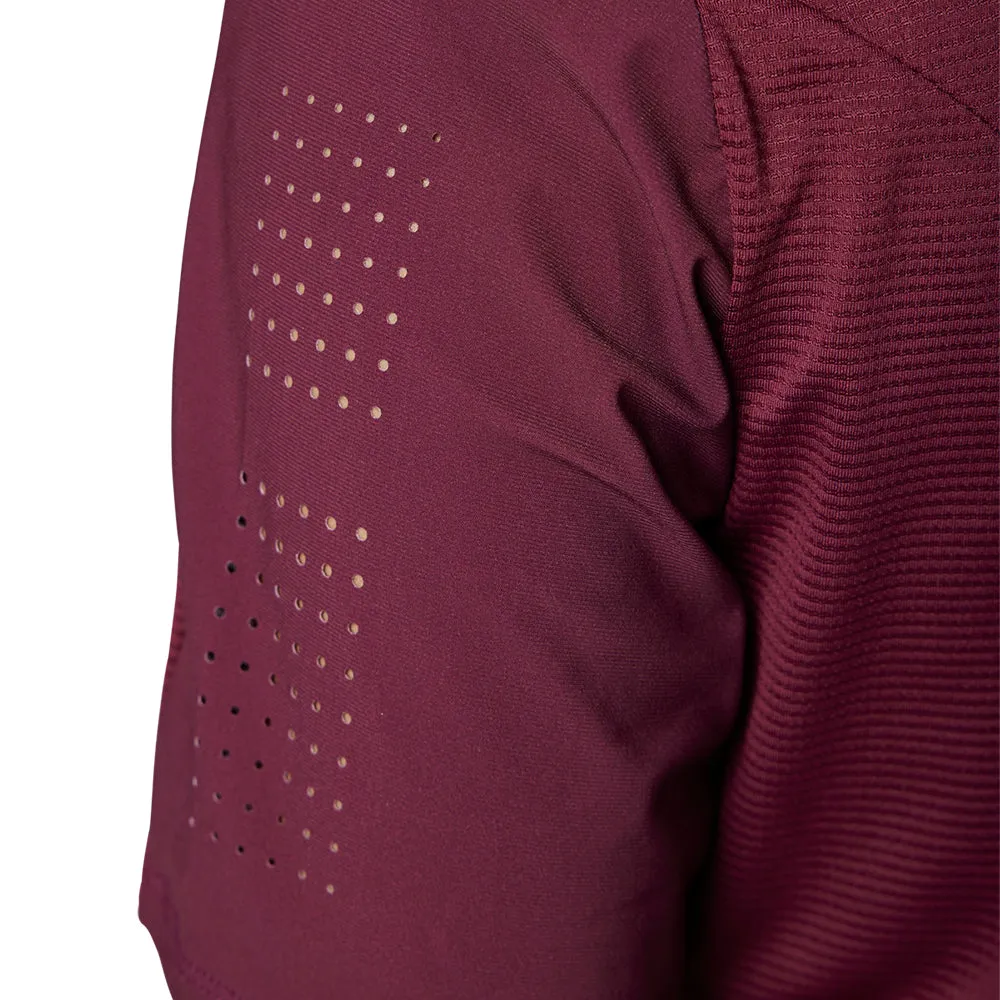 Fox Womens Flexair Ss Jersey [Dark Maroon]