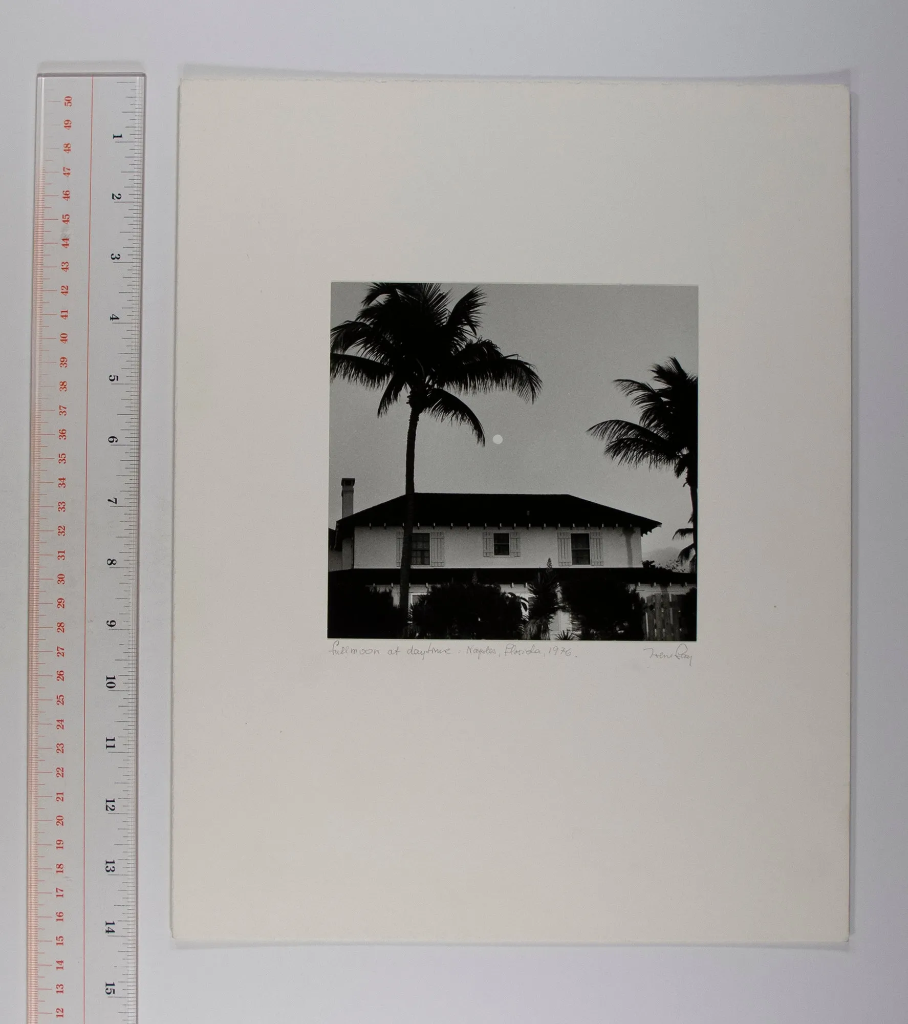 Full moon at daytime: Naples, Florida