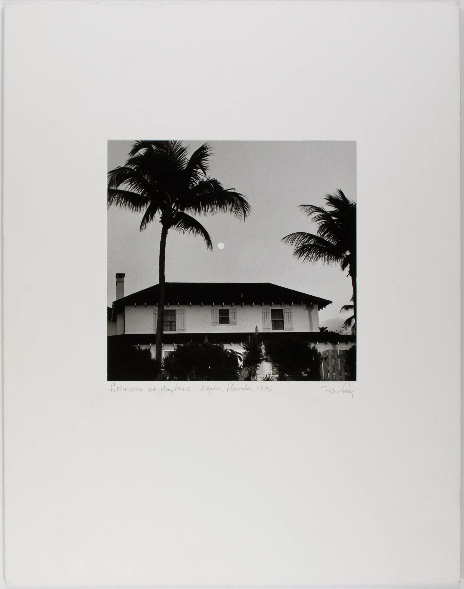Full moon at daytime: Naples, Florida