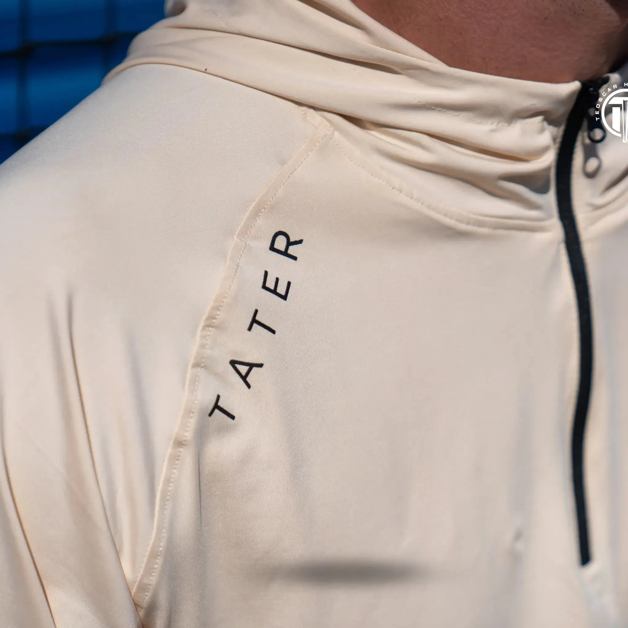 FUNDAMENTALS | 1/4 Zip S/S Hoodie | Cream