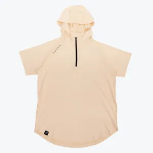 FUNDAMENTALS | 1/4 Zip S/S Hoodie | Cream