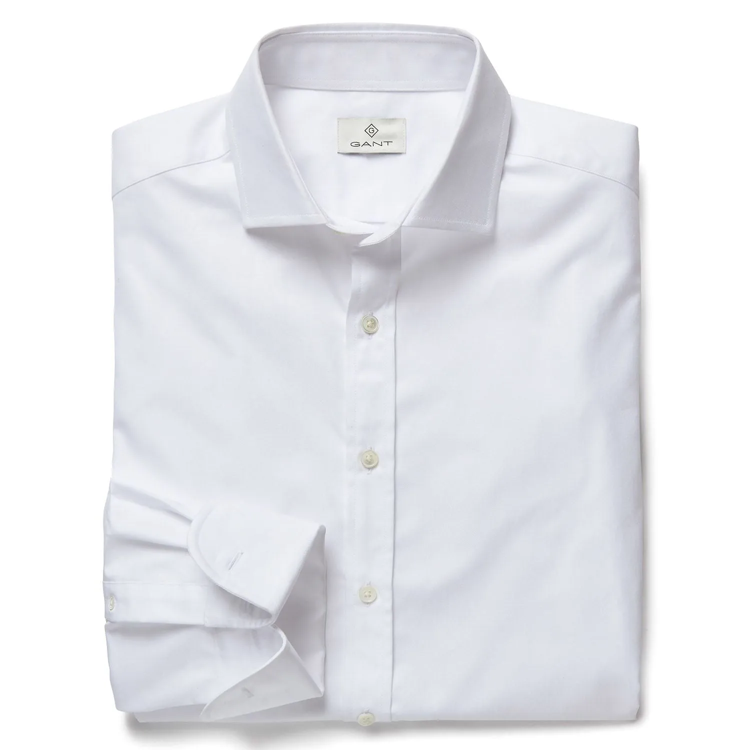 GANT DIAMOND G Men's Fitted Luxe Solid Twill Shirt 385007 Size 39 $225 NWT
