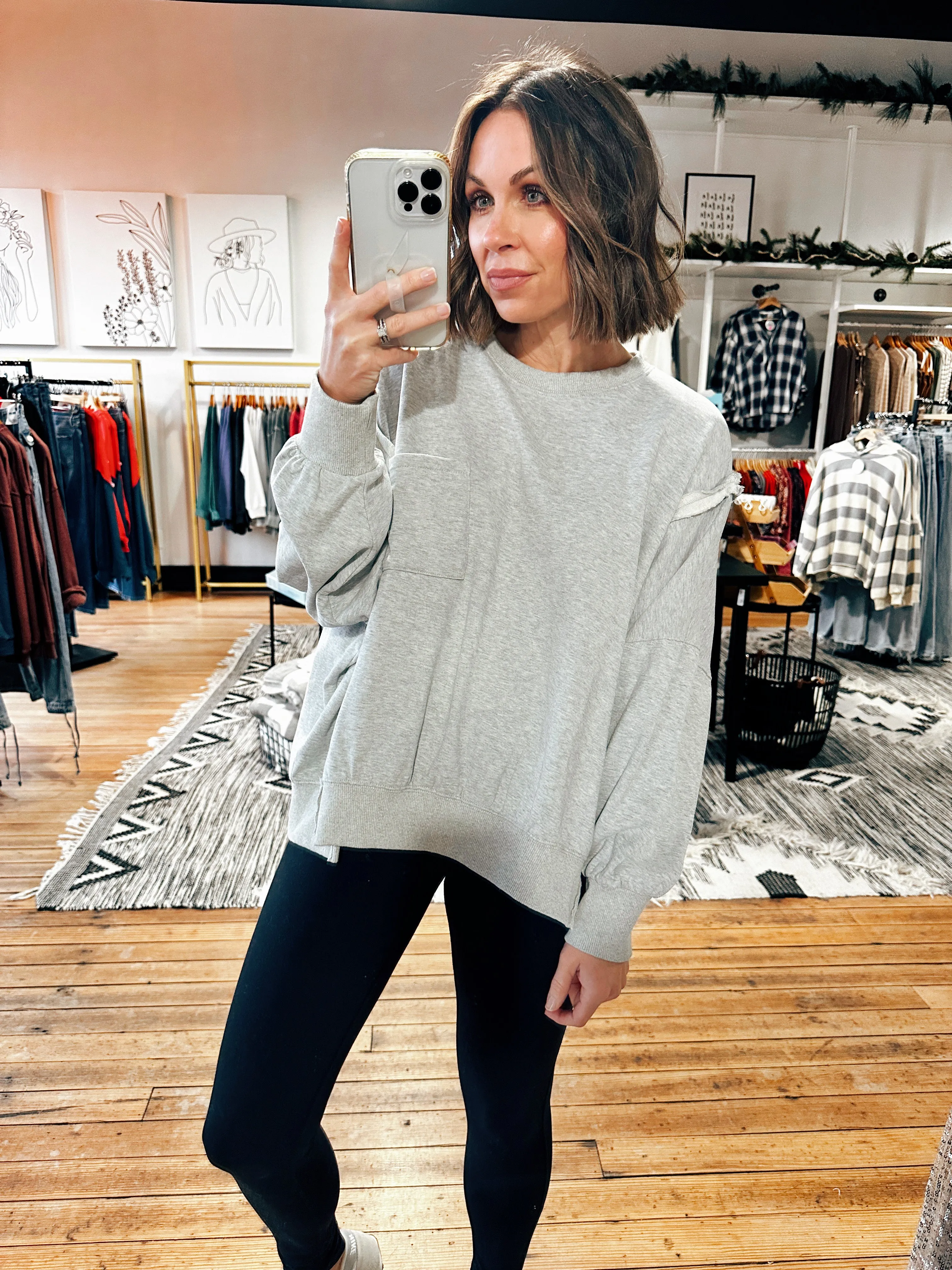 Harper Mineral Washed Terry Pullover