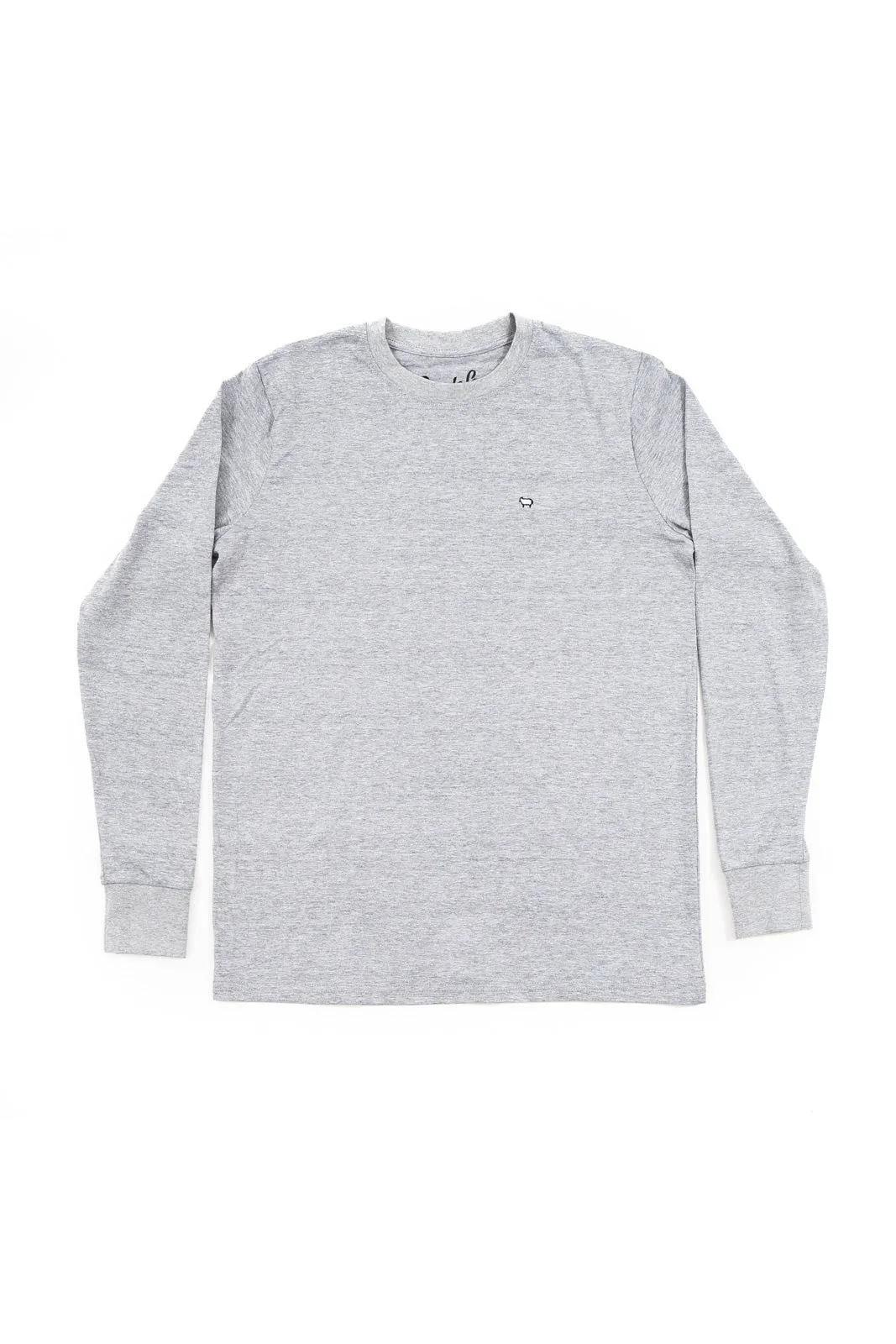 Heather Grey Long Sleeve Crew