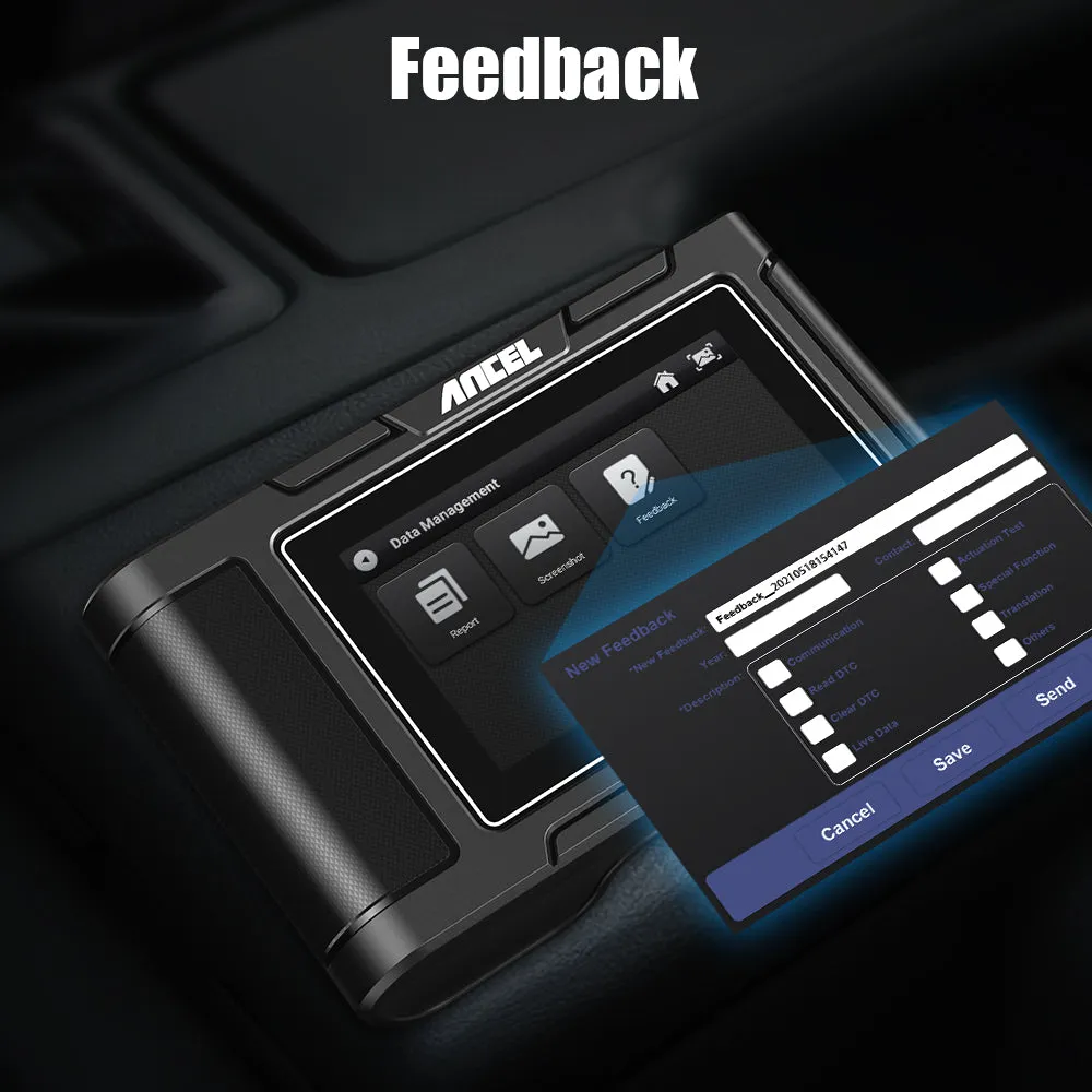 Heavy Duty Truck Scan Tool ANCEL HD3200 All System 12V/24V 2in1 Cars and Trucks