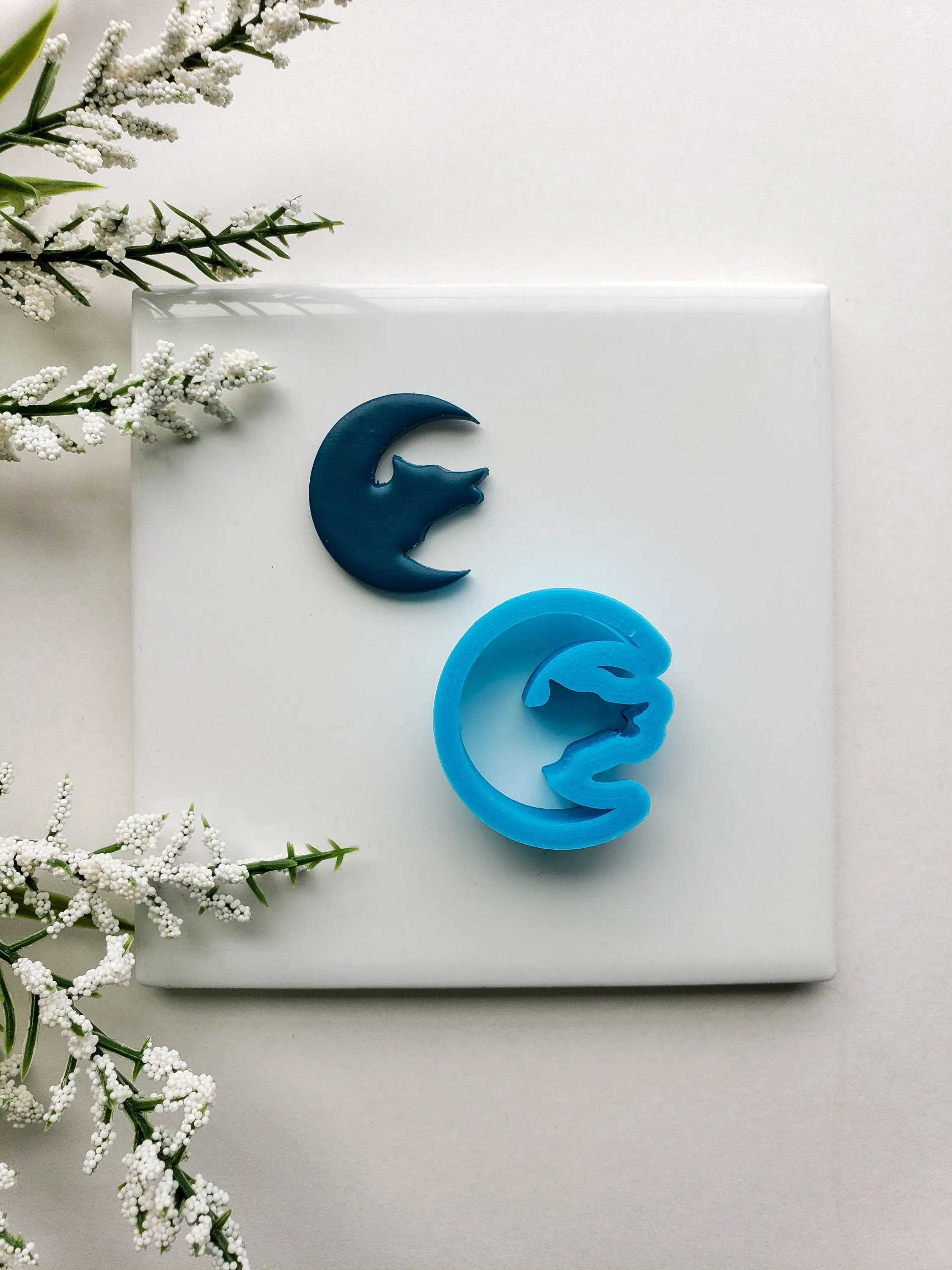 Howling Wolf Set | Fall Clay Cutter