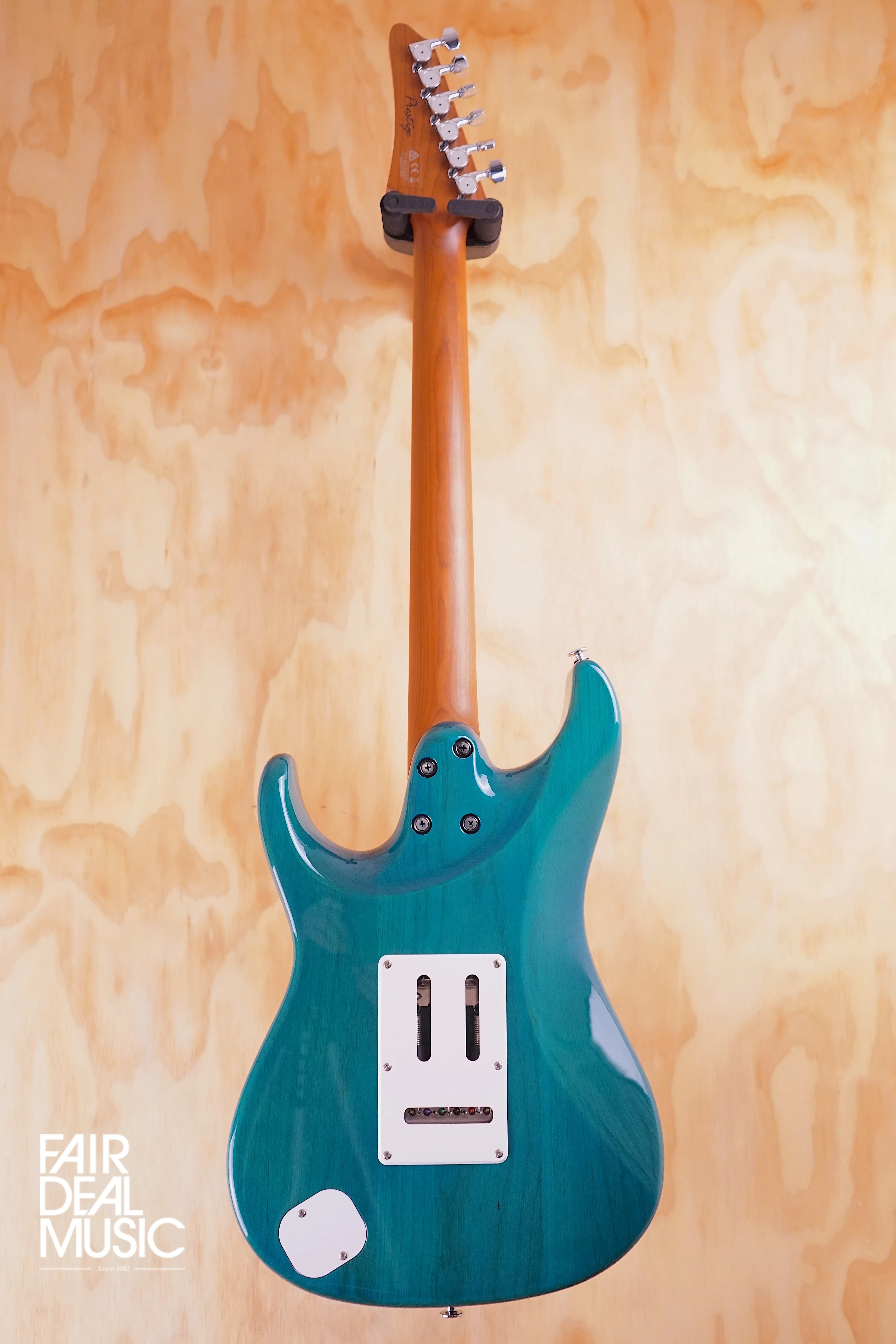 Ibanez AZ2204F in Transparent Aqua Blue, USED