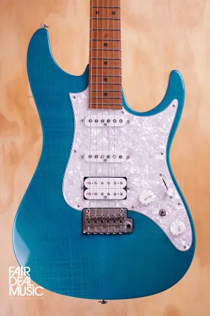 Ibanez AZ2204F in Transparent Aqua Blue, USED