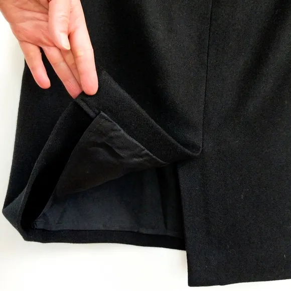 J. Crew Factory The Pencil Skirt Wool Blend Skirt Lined Classic Black size 6