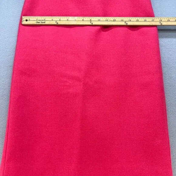 J Crew No 2 Pencil Skirt 100% Wool Women's Size 8T Pink