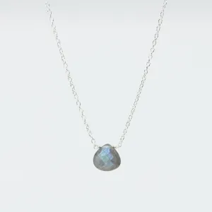 Labradorite Pear-Shaped Suspended Pendant | Handcrafted Sterling Silver