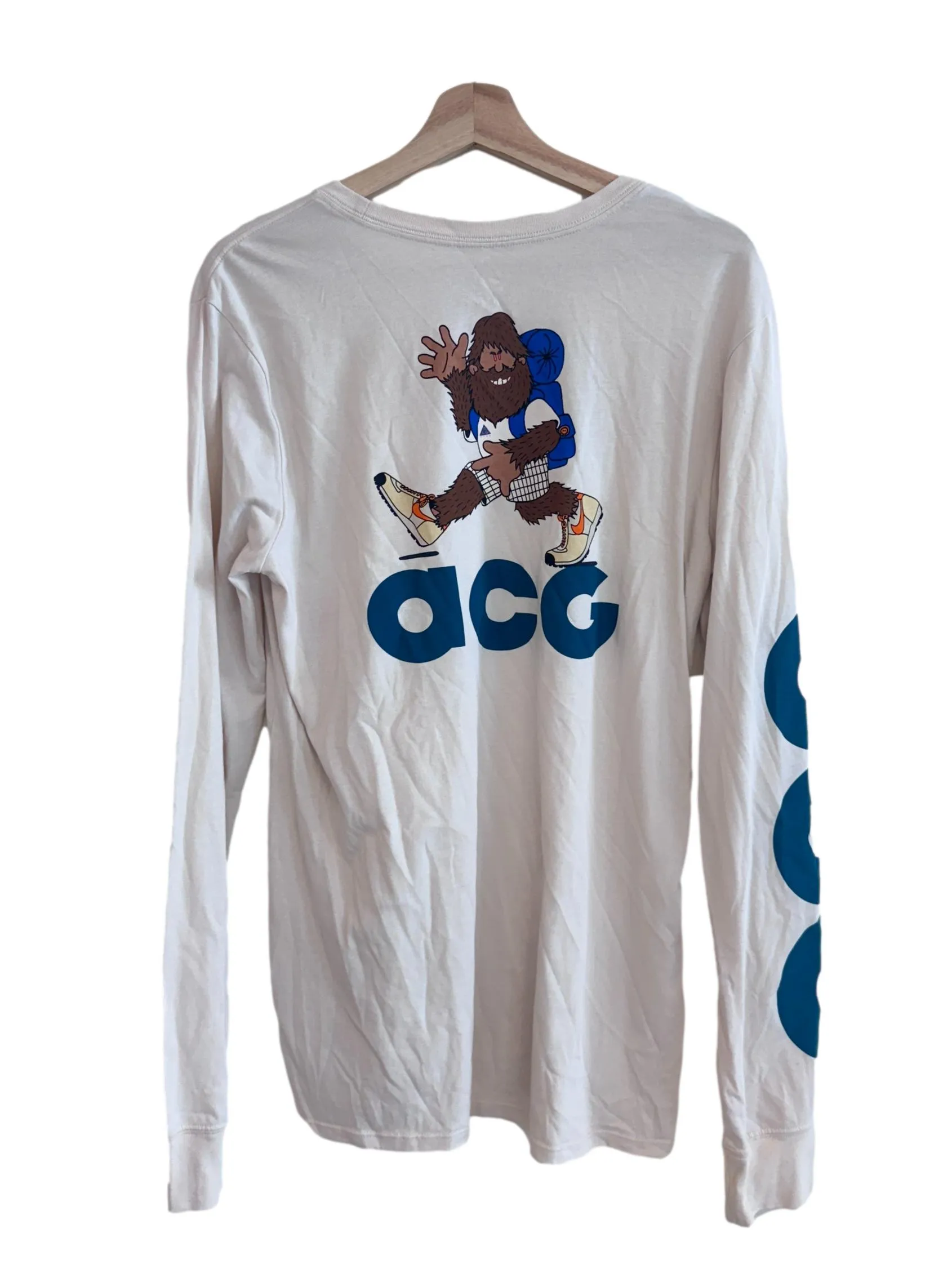 Latte Abstract Long Sleeve Shirt